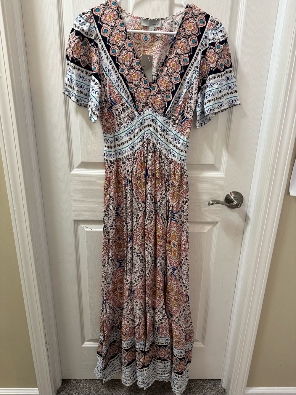 Luukse women's dress Allover Print Ruffle
(Small) Multicolor - Picture 3 of 9